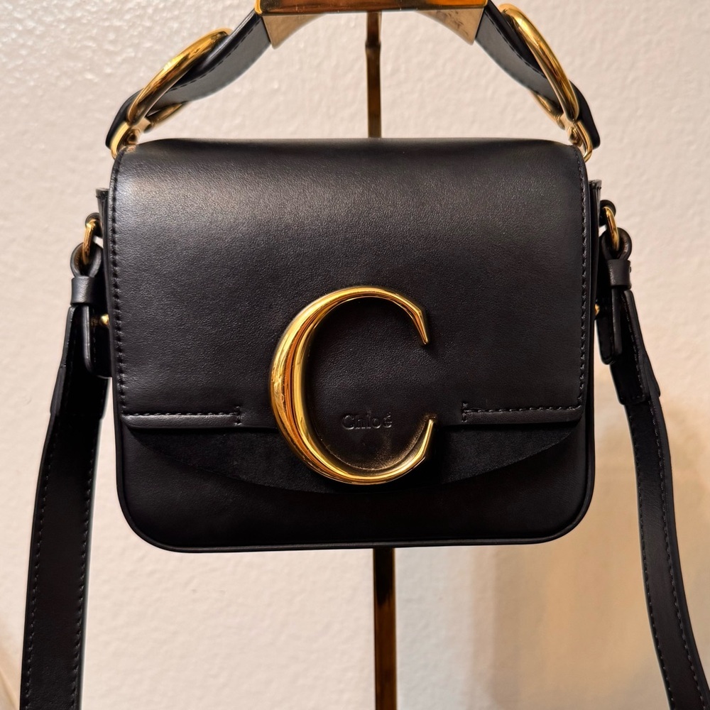 Chloe Flap C Mini Bag with Gold Accents - 💯authentic- FINAL PRICE